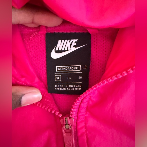 Nike Girls Pink Windbreaker Dri Fit Leggings Set - Picture 3 of 5